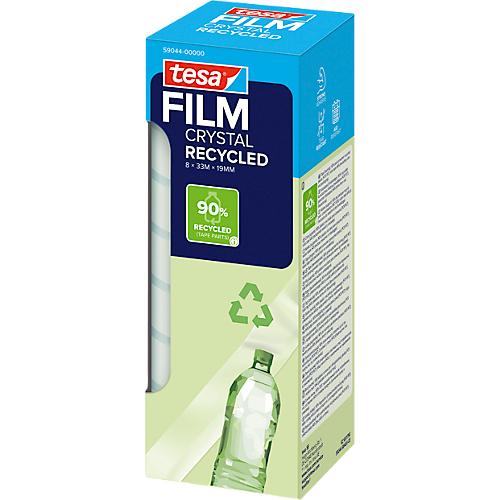 tesafilm® eco & crystal Klebeband, transparent, reißfest, L 8 m x B 33 x H 19 mm, 8 Rollen
