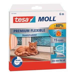 tesamoll® 5417 Premium flexible Silikondichtung 6 m × 9 mm transparent tesamoll® 5417 Premium flexible Silikondichtung 6 m × 9 mm transparent