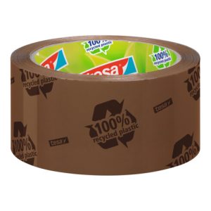 tesapack® 58155 Packband Eco & Strong 66 m × 50 mm braun bedruckt