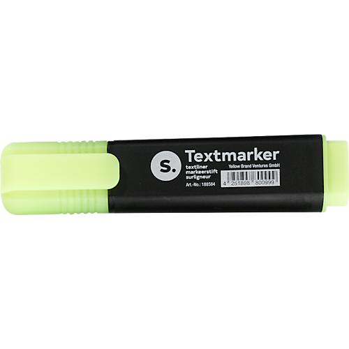 Textmarker S., mit Keilspitze, lichtbeständig, schnell trocknend, gelb, 10 Stück