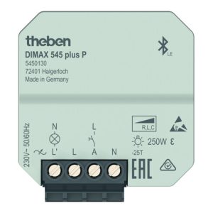 Theben UP-Universaldimmer APPbedienung,Zeitfk. DIMAX 545 plus P Theben UP-Universaldimmer APPbedienung,Zeitfk. DIMAX 545 plus P