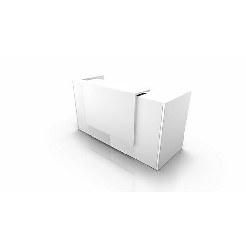 Theke Spezia, gerade, B 2060 x T 880 x H 1130 mm, weiß/weiß
