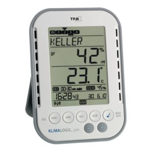 Thermo-Hygrometer Messber.0 b.50GradC/Luft 1-99% H137xB98xT26mm Ku. Thermo-Hygrometer Messber.0 b.50GradC/Luft 1-99% H137xB98xT26mm Ku.