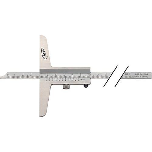 Tiefenmessschieber DIN 862 200mm ger.Schiene 8x3mm H.PREISSER