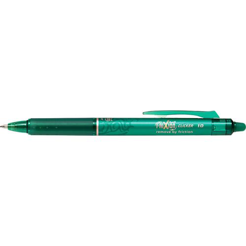 Tintenroller FRIXION Clicker, Minendurchmesser 1 mm, Strichstärke 0,6 mm, grün, 12 Stück