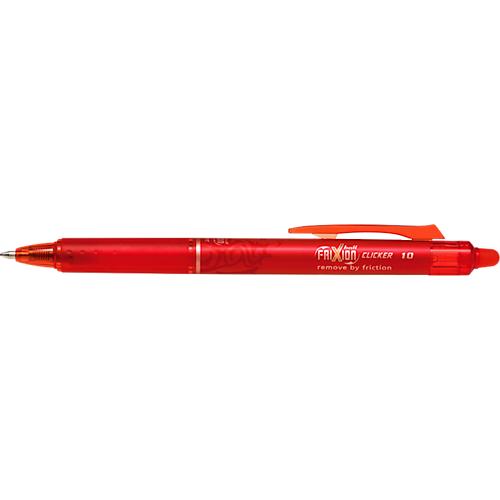 Tintenroller FRIXION Clicker, Minendurchmesser 1 mm, Strichstärke 0,6 mm, rot, 12 Stück