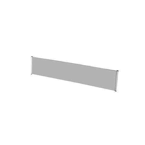 Tisch-Trennwand Aluna, 1800 x 600 mm, grau