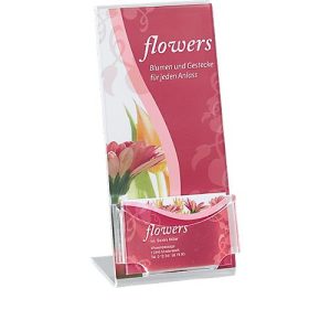 Tischaufsteller, Acryl, Visitenkartenfach, DIN lang Tischaufsteller, Acryl, Visitenkartenfach, DIN lang