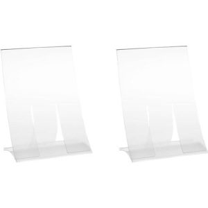 Tischaufsteller, Hartplastik, klappbar, DIN A6, 2 Stück Tischaufsteller, Hartplastik, klappbar, DIN A6, 2 Stück