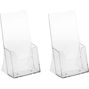Tischaufsteller, Polystyrol, für DIN lang, 2 Stück Tischaufsteller, Polystyrol, für DIN lang, 2 Stück