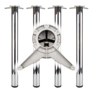 Tischbein-Set CR pol.60mm H.710mm i6-KT.Befestigung BMB Tischbein-Set CR pol.60mm H.710mm i6-KT.Befestigung BMB
