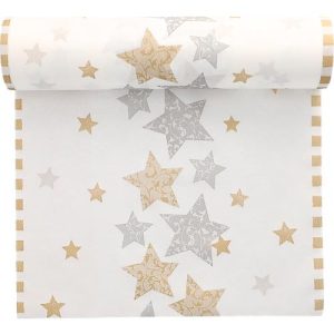 Tischläufer Papstar ‚Stardust‘, stoffähnlich, Airlaid, auf Rolle, L 24 m x B 40 cm Tischläufer Papstar ‚Stardust‘, stoffähnlich, Airlaid, auf Rolle, L 24 m x B 40 cm
