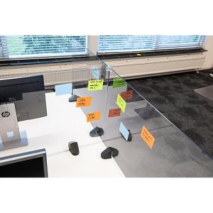 Tischtrennwand für nicht höhenverstellbare Tische, aus Acrylglas/Polystyrol, klartransparent, Stärke 5 mm, B 1600 x H 580 mm Tischtrennwand für nicht höhenverstellbare Tische, aus Acrylglas/Polystyrol, klartransparent, Stärke 5 mm, B 1600 x H 580 mm