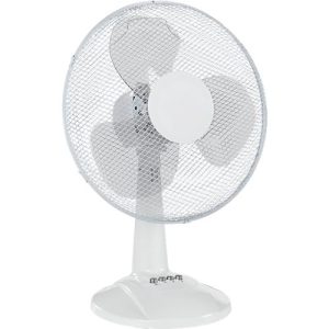 Tischventilator, 3-stufig, oszillierend, höhenverstell- & schwenkbar, mit Rotor Ø 400 mm & 45 W Leistung, weiß Tischventilator, 3-stufig, oszillierend, höhenverstell- & schwenkbar, mit Rotor Ø 400 mm & 45 W Leistung, weiß