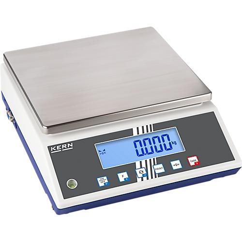 Tischwaage FCB, Zweitanzeige auf Rückseite, PRE-TARE-Funktion, RS-232, Wägebereich max. 12 kg