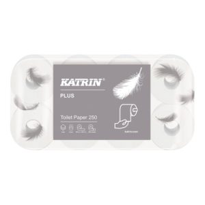 Toilettenpapier Katrin Plus 250 3-lagig 48 RL a 250 Blatt=12000 Bl.KATRIN Toilettenpapier Katrin Plus 250 3-lagig 48 RL a 250 Blatt=12000 Bl.KATRIN