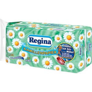 Toilettenpapier Regina, 150 Blatt je Rolle, 3-lagig, 16 Rollen