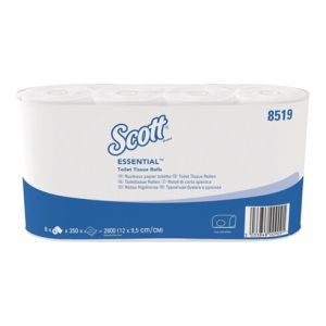 Toilettenpapier SCOTT® ESSENTIAL 8519 2-lagig 64 RL a 350 Blätter=22400 Blätter Toilettenpapier SCOTT® ESSENTIAL 8519 2-lagig 64 RL a 350 Blätter=22400 Blätter