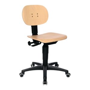 Topstar Arbeitsdrehstuhl mit Rollen Buche Sitz-H. 420-550 mm mit Kontaktrückenlehne Topstar Arbeitsdrehstuhl mit Rollen Buche Sitz-H. 420-550 mm mit Kontaktrückenlehne
