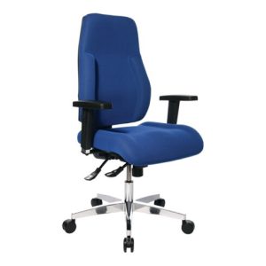 Topstar Bürodrehstuhl blau Lehnen-H.600mm Sitz-H.430-510mm ohne Armlehnen Topstar Bürodrehstuhl blau Lehnen-H.600mm Sitz-H.430-510mm ohne Armlehnen