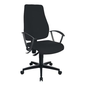 Topstar Bürodrehstuhl schwarz mit Permanentkontakt 420-550 mm ohne Armlehnen Topstar Bürodrehstuhl schwarz mit Permanentkontakt 420-550 mm ohne Armlehnen