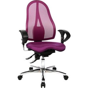 Topstar Bürostuhl SITNESS 15, Permanentkontakt, mit Armlehnen, Netzrücken, Fitness-Orthositz, violett Topstar Bürostuhl SITNESS 15, Permanentkontakt, mit Armlehnen, Netzrücken, Fitness-Orthositz, violett