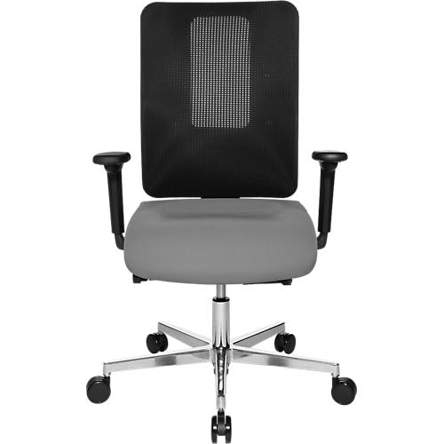 Topstar Bürostuhl SITNESS OPEN X, mit Armlehnen, 3D-Synchronmechanik, Muldensitz, Netzrücken, schwarz/grau/alusilber