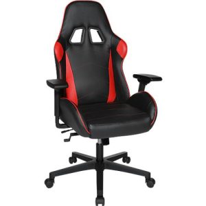 Topstar Gaming Stuhl Speed Chair 2, mit Armlehnen, 3D-Wippmechanik, Muldensitz, Kopfstütze, schwarz rot/schwarz Topstar Gaming Stuhl Speed Chair 2, mit Armlehnen, 3D-Wippmechanik, Muldensitz, Kopfstütze, schwarz rot/schwarz