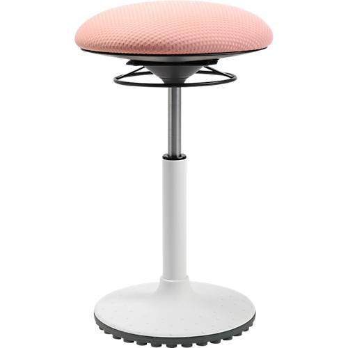 Topstar Sitz-/Stehhocker BBT-Coach, Standfuß aus thermoplastischem Polyurethan (TPU), Sitzhöhe 520-720 mm, rosa/weiß