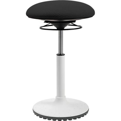 Topstar Sitz-/Stehhocker BBT-Coach, Standfuß aus thermoplastischem Polyurethan (TPU), Sitzhöhe 520-720 mm, schwarz/weiß