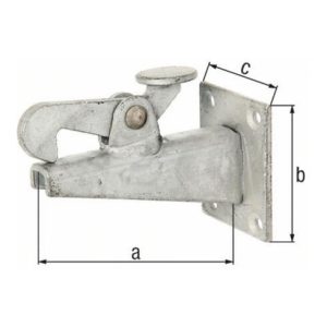 Torfeststeller 100x65x50mm Stahl roh feuerZN z. Anschrauben GAH Torfeststeller 100x65x50mm Stahl roh feuerZN z. Anschrauben GAH