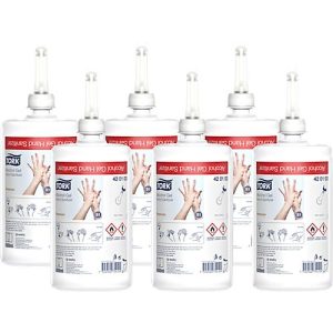 Tork® Händedesinfektionsgel Premium 420103, bakterizid/fungizid/begrenzt viruzid, VAH-gelistet, für Tork®-Desinfektionsmittelspender, 6 Flakons à 1 l Tork® Händedesinfektionsgel Premium 420103, bakterizid/fungizid/begrenzt viruzid, VAH-gelistet, für Tork®-Desinfektionsmittelspender, 6 Flakons à 1 l