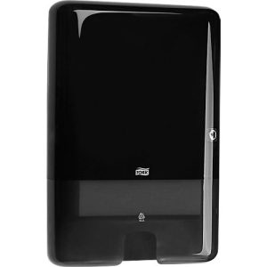 Tork® Handtuchspender ImageLine 552008, Einzeltuchentnahme, Überfüllungsschutz, groß, Kunststoff, schwarz Tork® Handtuchspender ImageLine 552008, Einzeltuchentnahme, Überfüllungsschutz, groß, Kunststoff, schwarz