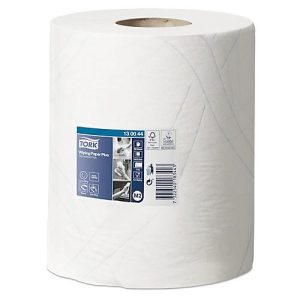 Tork® Mehrzweck-Papierwischtücher 130044, 2-lagig, QuickDry-Qualität, Innenabrollung M2, L 125 m x B 235 mm, Ø 190 mm, 6 Rollen à 125 m, weiß Tork® Mehrzweck-Papierwischtücher 130044, 2-lagig, QuickDry-Qualität, Innenabrollung M2, L 125 m x B 235 mm, Ø 190 mm, 6 Rollen à 125 m, weiß