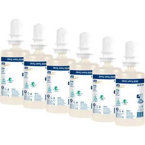 Tork® Premium-Schaumseife 520501, mild, feuchtigkeitsspendend, regenerierend, mild parfümiert, 6 Flaschen á 1000 ml Tork® Premium-Schaumseife 520501, mild, feuchtigkeitsspendend, regenerierend, mild parfümiert, 6 Flaschen á 1000 ml