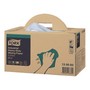TORK Putztuch 130083 L324xB385ca.mm blau 3-lagig,geprägt Krt. TORK Putztuch 130083 L324xB385ca.mm blau 3-lagig,geprägt Krt.