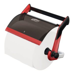 Tork Putztuchwandhalter Ku./Metall rot/schwarz B.646xH.463xT.274mm f. Rollen-B.430mm Tork Putztuchwandhalter Ku./Metall rot/schwarz B.646xH.463xT.274mm f. Rollen-B.430mm
