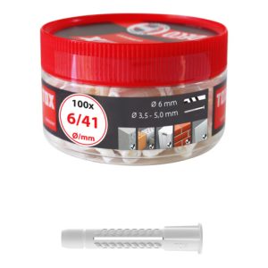 TOX Allzweckdübel Deco 6×41 mm in Runddose 016260041 TOX Allzweckdübel Deco 6×41 mm in Runddose 016260041