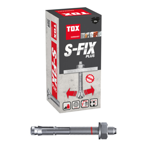 TOX Bolzenanker S-Fix Plus M12x220/128+143 mm