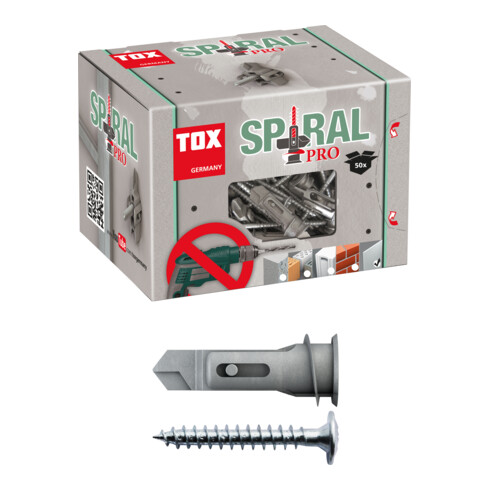 TOX Gipskartondübel Spiral Pro 39-3 + Schraube