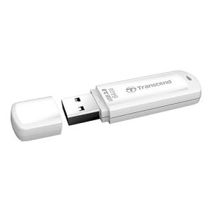 Transcend JetFlash 730 – USB-Flash-Laufwerk – 64 GB – USB 3.0 – weiß Transcend JetFlash 730 – USB-Flash-Laufwerk – 64 GB – USB 3.0 – weiß