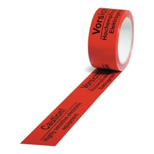 TransPak Warn-Klebebänder 50 mm x 66 lfm. “Empfindliche Geräte“