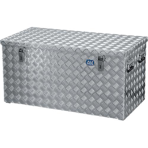 Transportkiste, Aluminium-Riffelblech mit Gasdruckdämpfer, 250 l