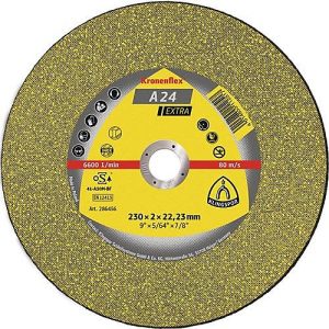 Trennscheibe A 24 Extra D115x2,5mm gekr.STA Bohr.22,23mm KLINGSPOR Trennscheibe A 24 Extra D115x2,5mm gekr.STA Bohr.22,23mm KLINGSPOR