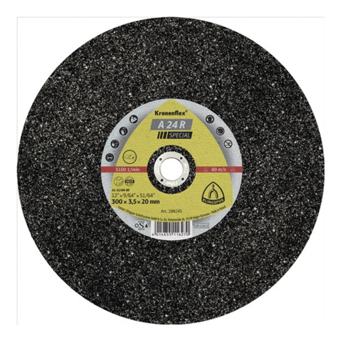 Trennscheibe A 24 R Special D350x4,5mm ger.STA Bohr.25,4mm KLINGSPOR