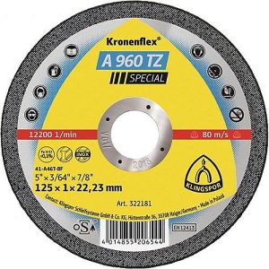 Trennscheibe A 960 TZ Special D115x1mm ger.INOX Bohr.22,23mm KLINGSPOR Trennscheibe A 960 TZ Special D115x1mm ger.INOX Bohr.22,23mm KLINGSPOR