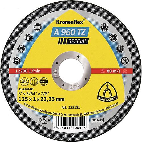 Trennscheibe A 960 TZ Special D115x1mm ger.INOX Bohr.22,23mm KLINGSPOR