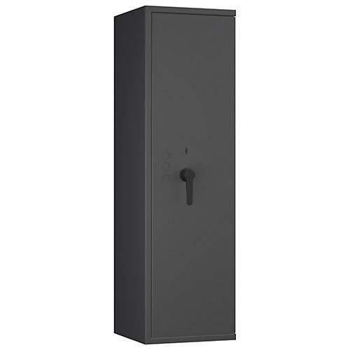 Tresor Lyra 12, Klasse I nach EN 1143-1, 125 l, Türanschlag rechts, Doppelbartschloss, 3 Fachböden, B 400 x T 420 x H 1400 mm, graphitgrau RAL 7024