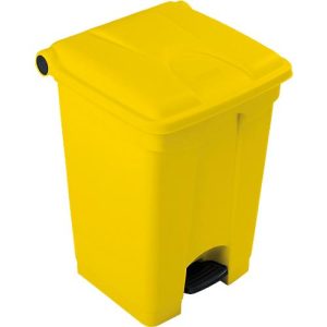 Tretabfallsammler aus Polyethylen 45 l, gelb Tretabfallsammler aus Polyethylen 45 l, gelb