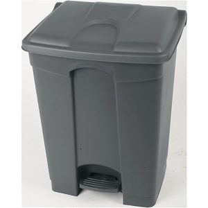 Tretabfallsammler aus Polyethylen 70 l, grau Tretabfallsammler aus Polyethylen 70 l, grau
